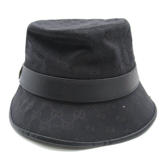 Gucci GG Canvas Hat Black Unisex - Picture 3 of 6